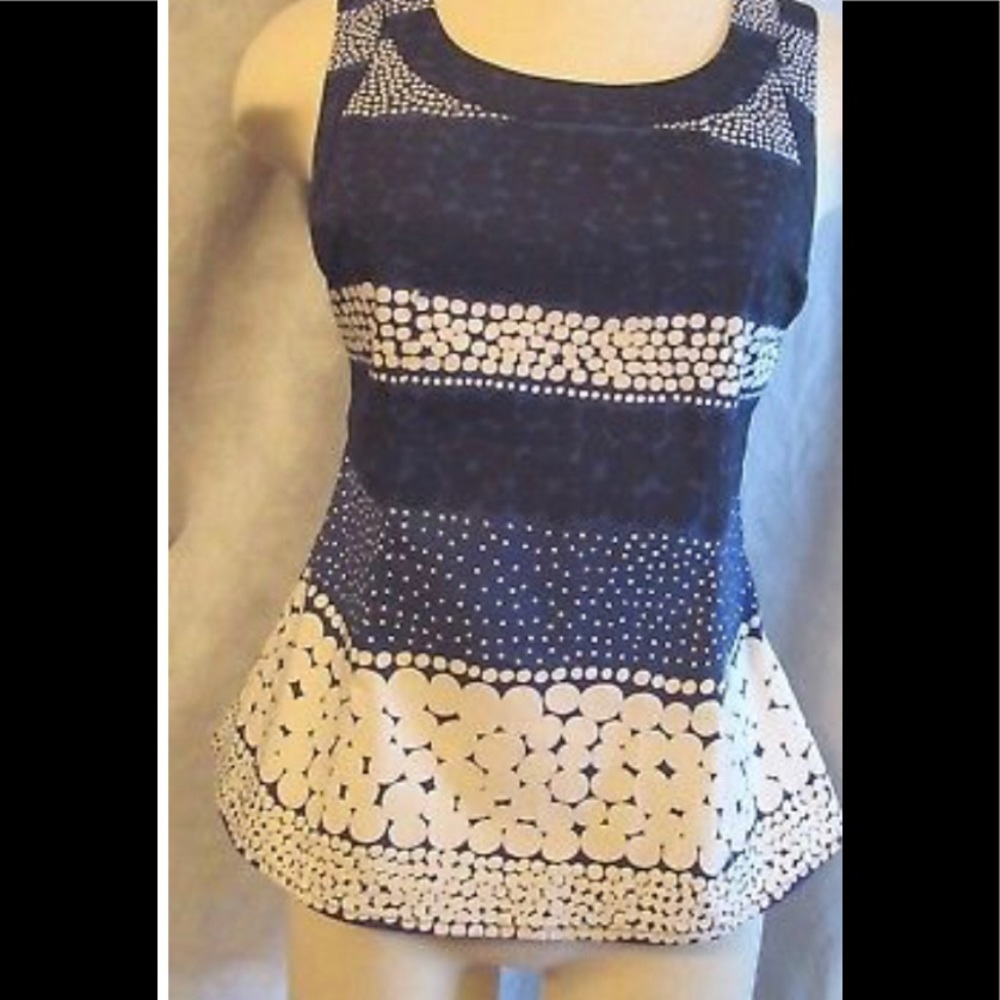 ISO Banana Republic Marimekko peplum top